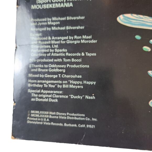 Walt Disney Productions Mickey Mouse Splashdance W/ Minnie Mouse Vinyl Record - Picture 5 of 8